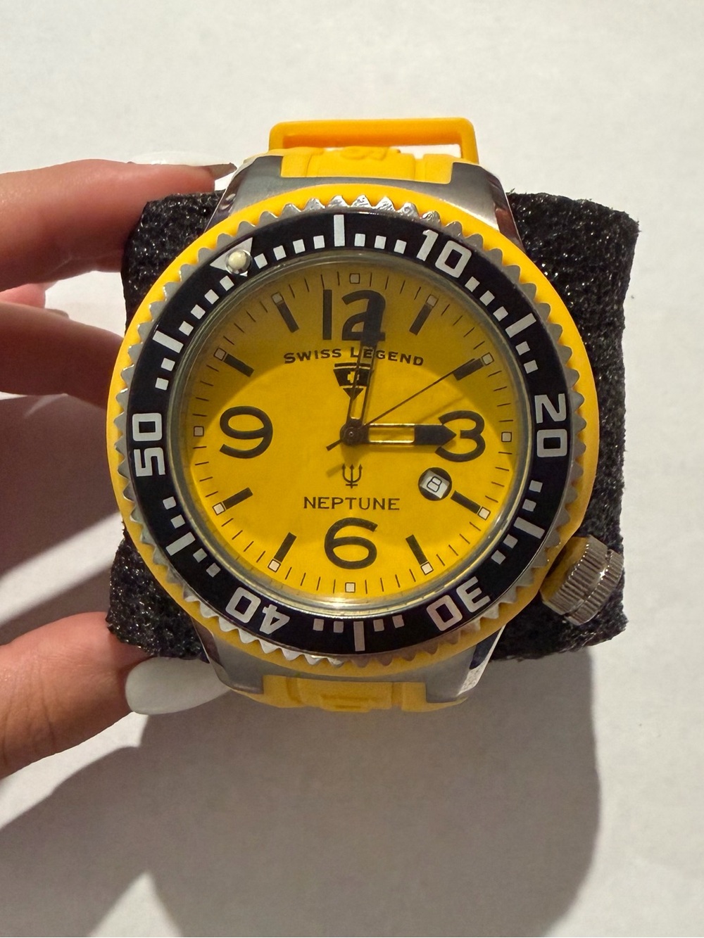 Swiss Legend Yellow and Black Neptune Men's Dive Watch